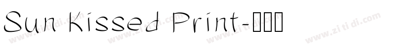 Sun Kissed Print字体转换
